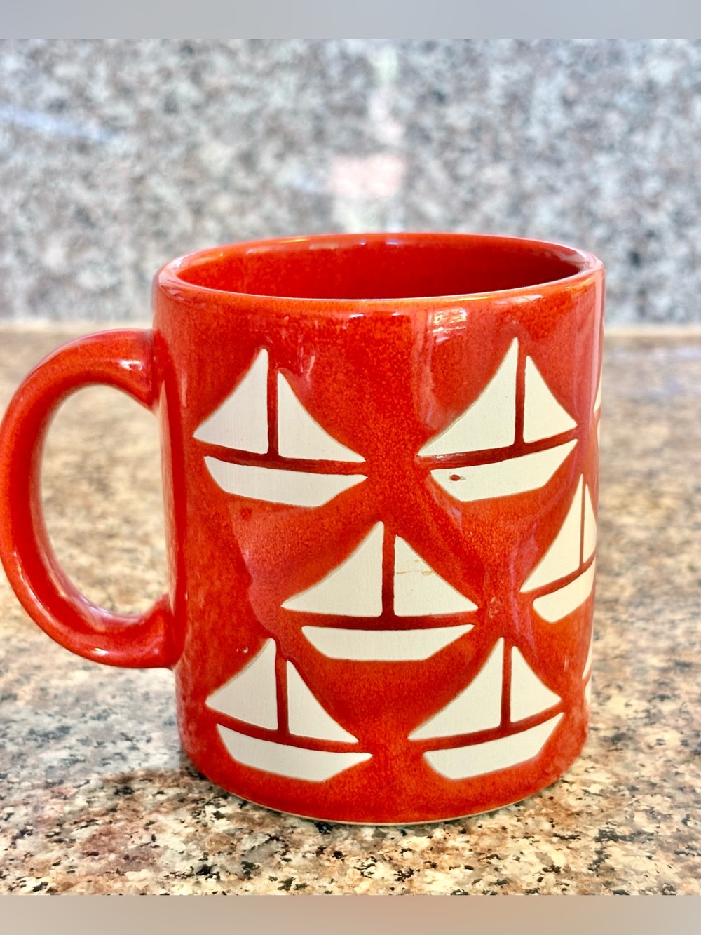 Vintage Waechtersbach Sailboat Mug - Spain